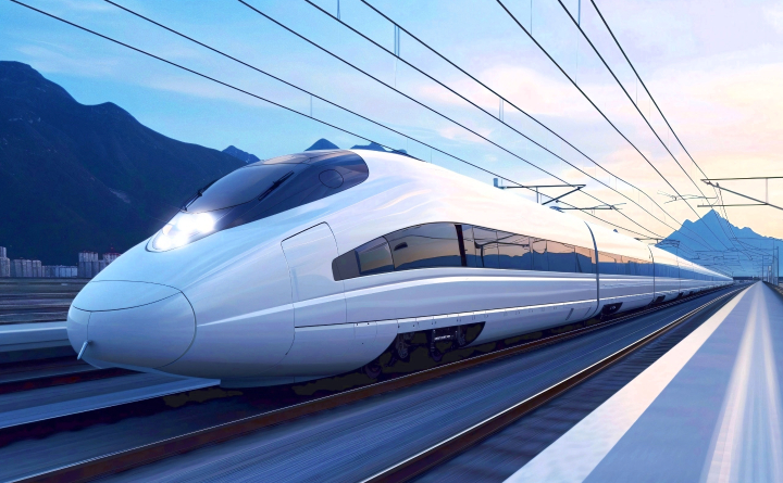 Electric railway station